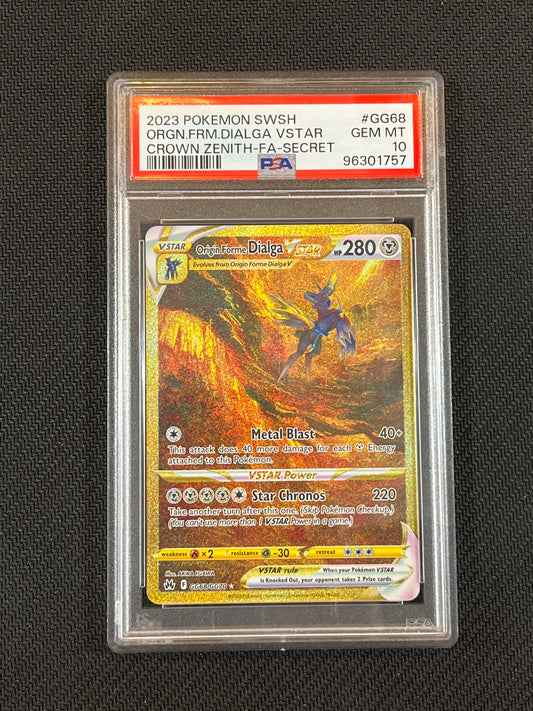 #GG68/GG70 Origin Forme Dialga VSTAR Crown Zenith PSA 10