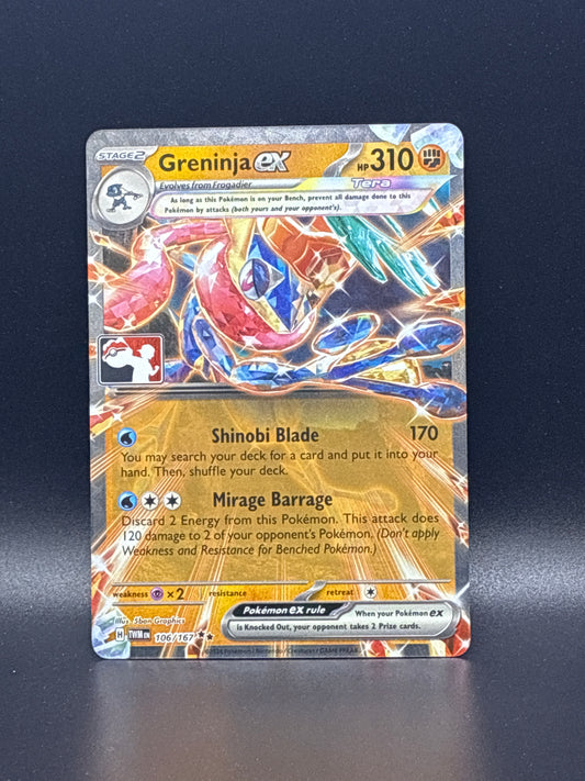 #106/167 Greninja ex Twilight Masquerade (League Play)
