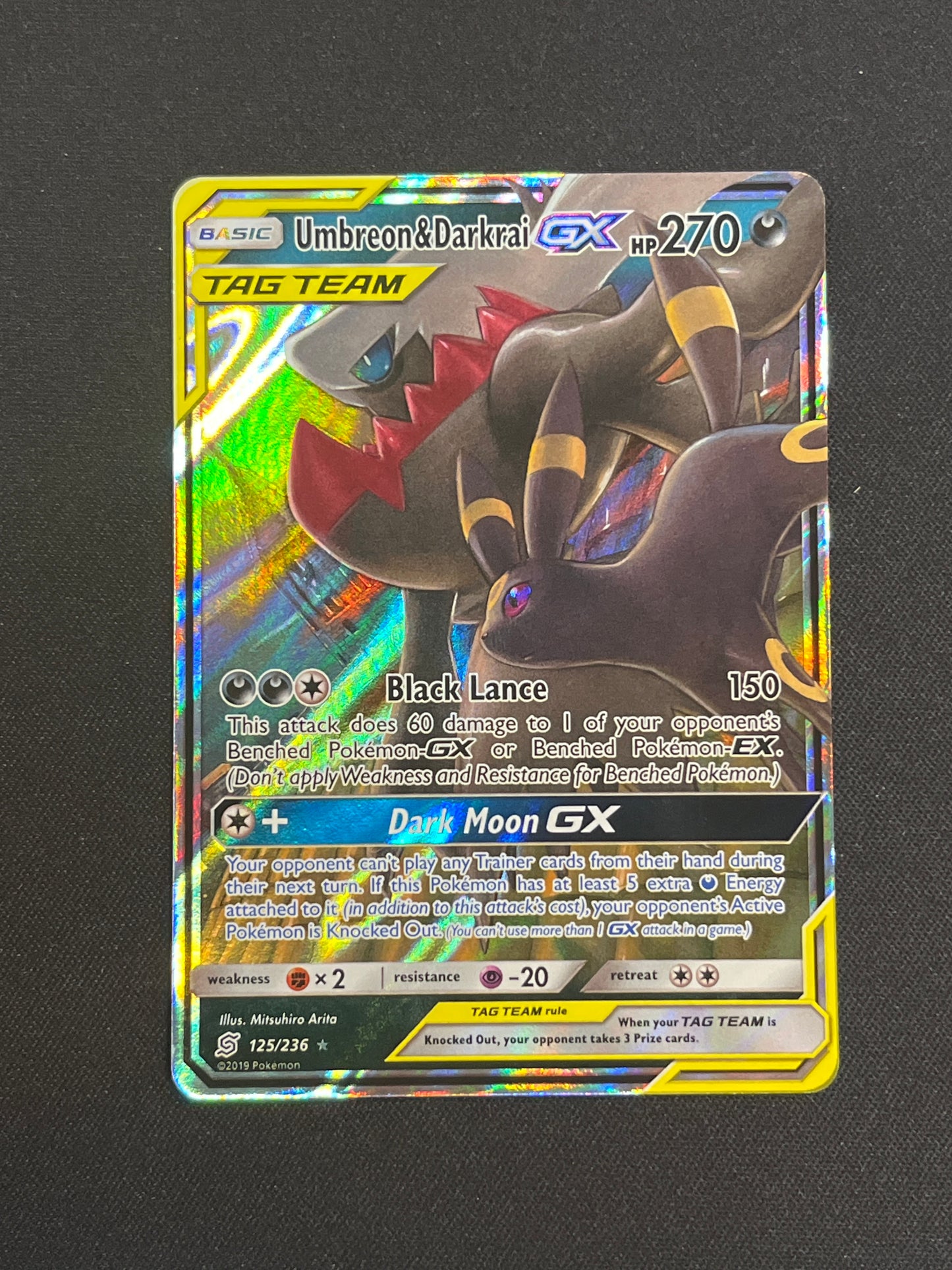 Umbreon & Darkrai GX #125/236 Unified Minds