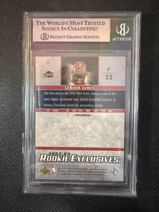 #1 LeBron James 2003-04 Upper Deck Rookie Exclusives Cleveland Cavaliers