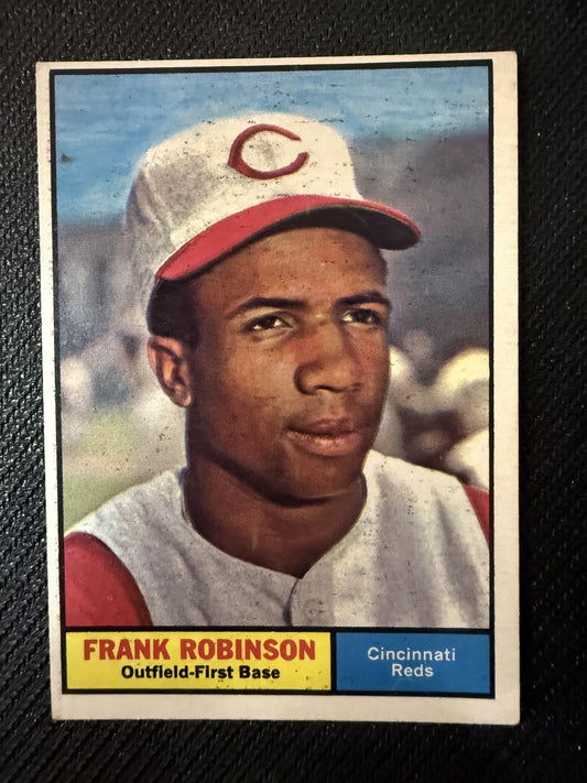 #360 Frank Robinson 1961 Topps Cincinnati Reds sports