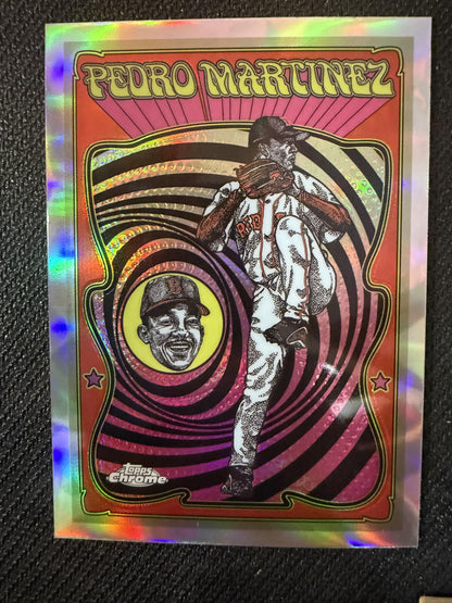 #UV-15 Pedro Martinez 2025 Topps Chrome Boston Red Sox Ultra Violet All-Stars