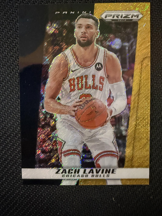 #106 Zach LaVine 2024-25 Panini Prizm Deca SN #/5 Chicago Bulls Black Gold