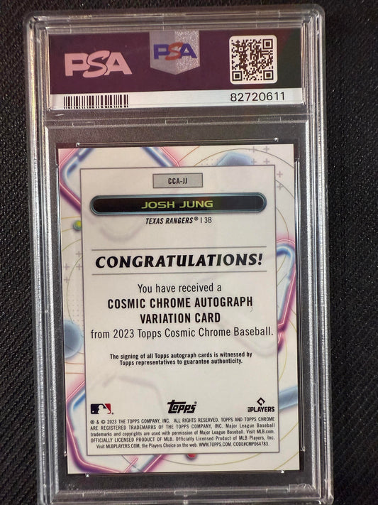#CCA-JJ Josh Jung 2023 Topps Cosmic Chrome AU Auto Texas Rangers