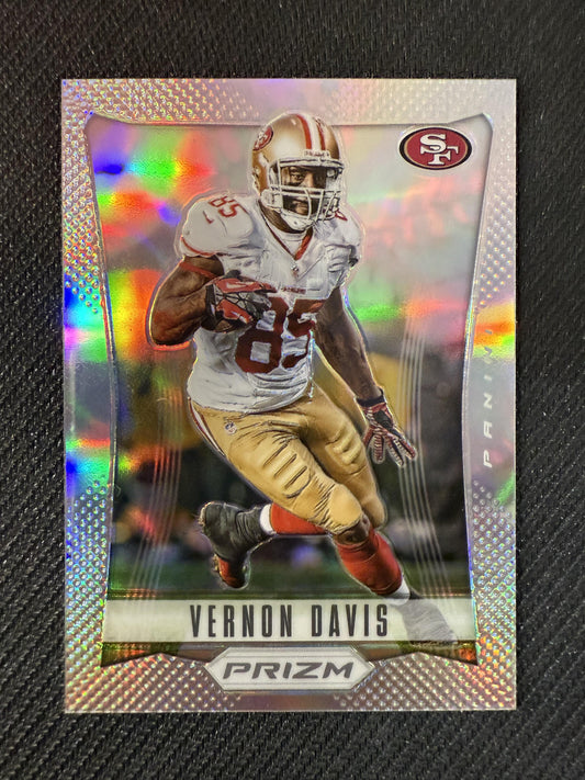 #166 Vernon Davis 2012 Panini Prizm San Francisco 49ers sports Prizms