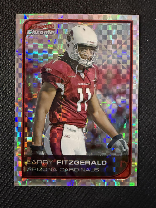 #194 Larry Fitzgerald 2006 Bowman Chrome SN #/250 Arizona Cardinals Xfractors
