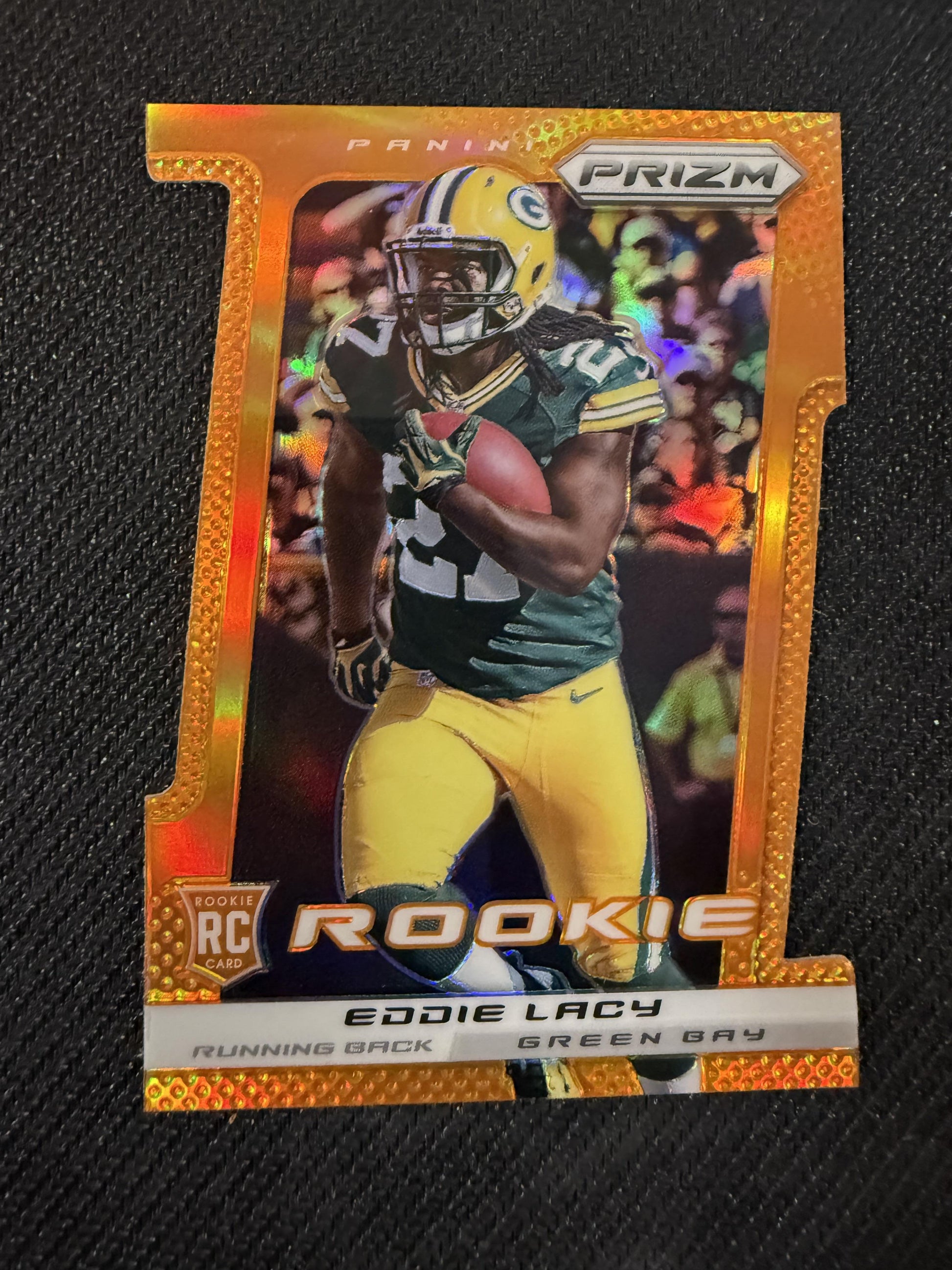 #232 Eddie Lacy 2013 Panini Prizm SN,RC Rookie /50 Packers Orange Die Cut