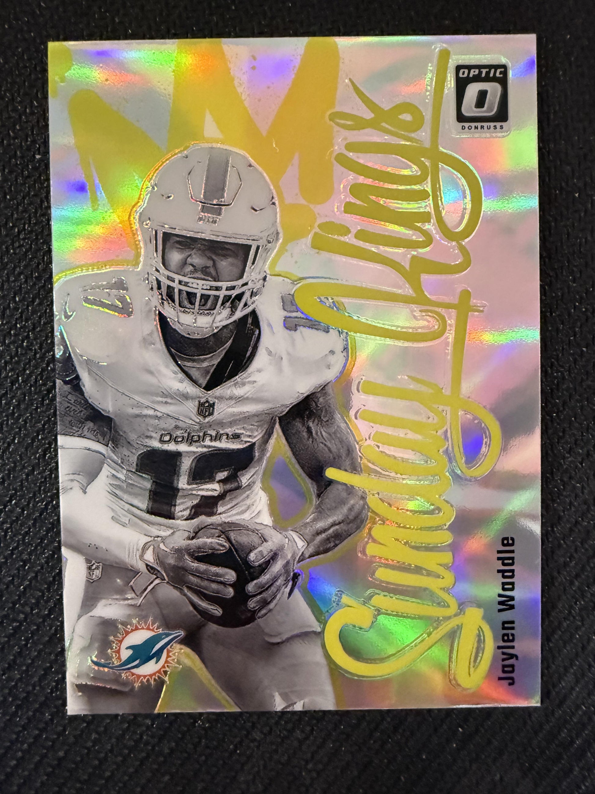 #14 Jaylen Waddle 2024 Donruss Optic Miami Dolphins sports Sunday Kings