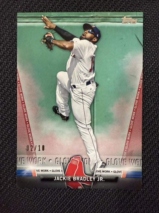 #S-88 Jackie Bradley Jr. 2018 Topps SN #/10 Red Sox Topps Salute Red