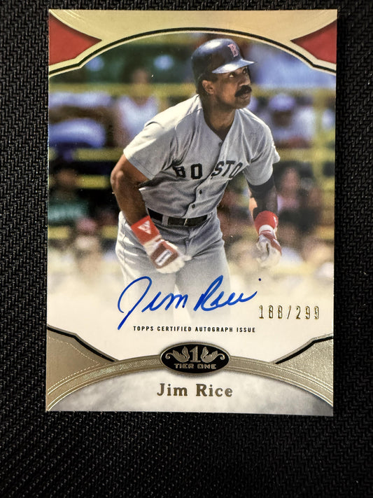 #PPA-JR Jim Rice 2020 Topps Tier One - Prime Performers Auto /299 Red Sox
