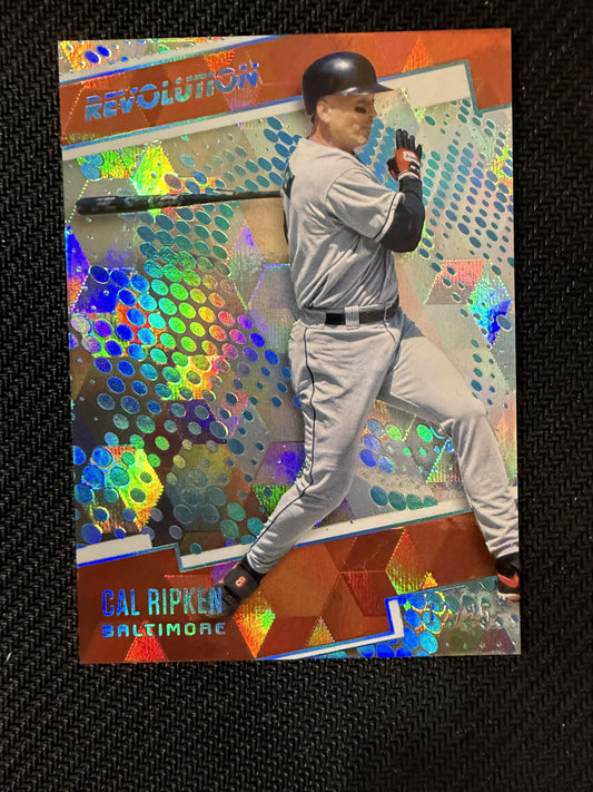 #14 Cal Ripken 2018 Panini Chronicles SN #/25 Baltimore Orioles Revolution Cubic