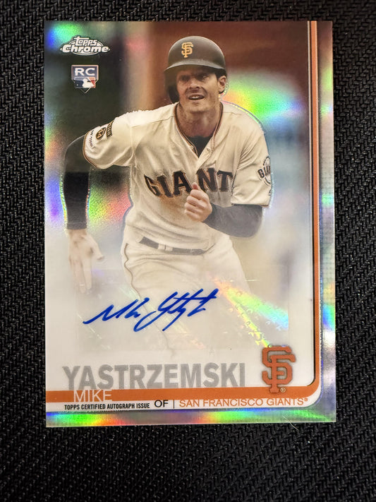 #CUA-MY Mike Yastrzemski 2019 Topps Chrome Update AU Auto San Francisco Giants