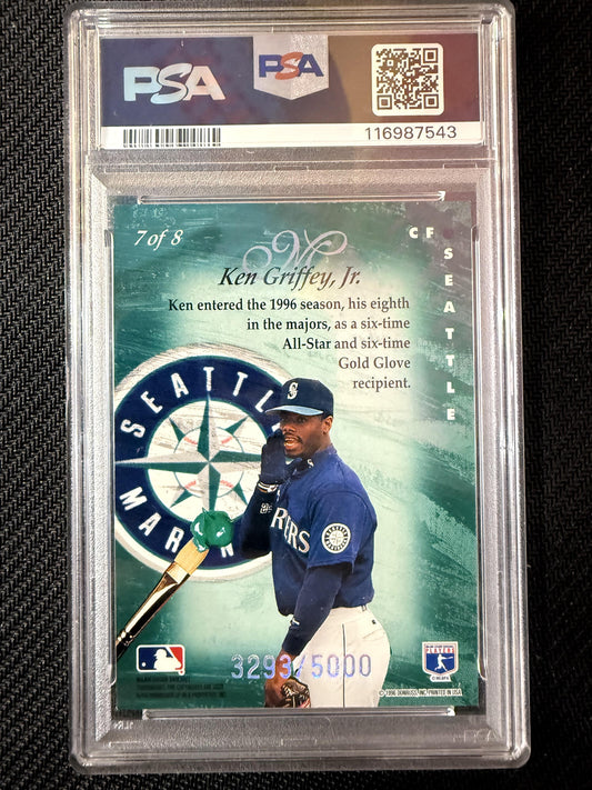 #7 Ken Griffey, Jr. 1996 Studio SN #/5000 Seattle Mariners sports Masterstrokes