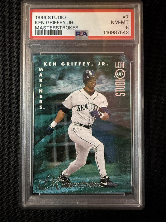 #7 Ken Griffey, Jr. 1996 Studio SN #/5000 Seattle Mariners sports Masterstrokes