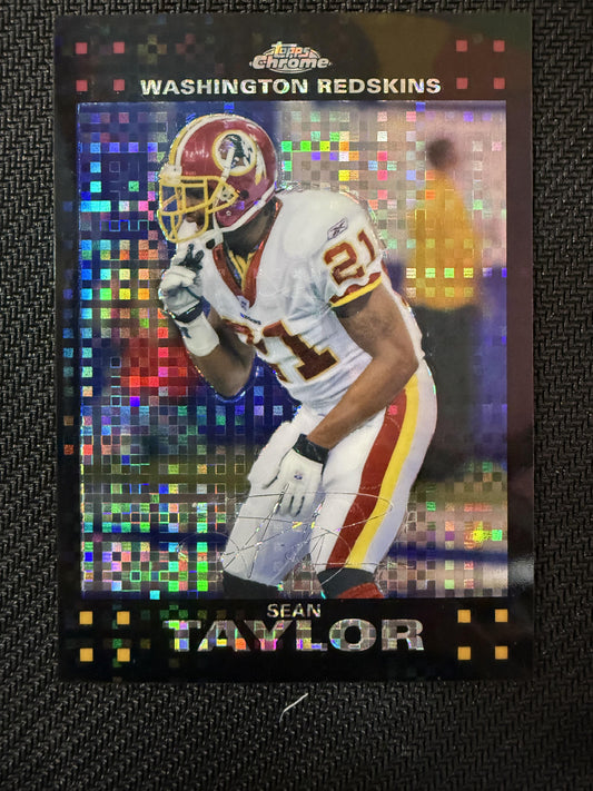 #TC91 Sean Taylor 2007 Topps Chrome Washington Redskins sports Xfractors