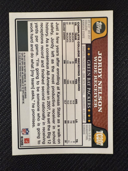 #TC207 Jordy Nelson 2008 Topps Chrome RC Rookie Green Bay Packers Refractors