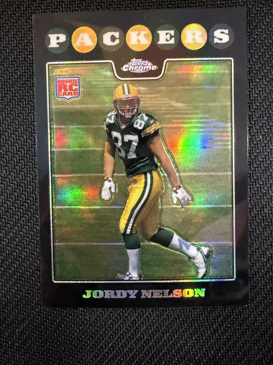 #TC207 Jordy Nelson 2008 Topps Chrome RC Rookie Green Bay Packers Refractors