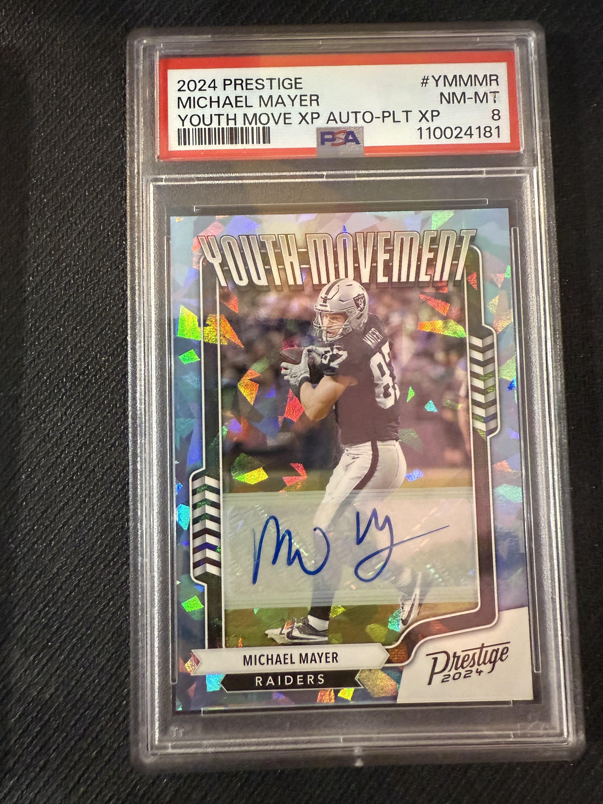 #YM-MMR Michael Mayer 2024 Panini Prestige /3 Youth Movement Auto Platinum