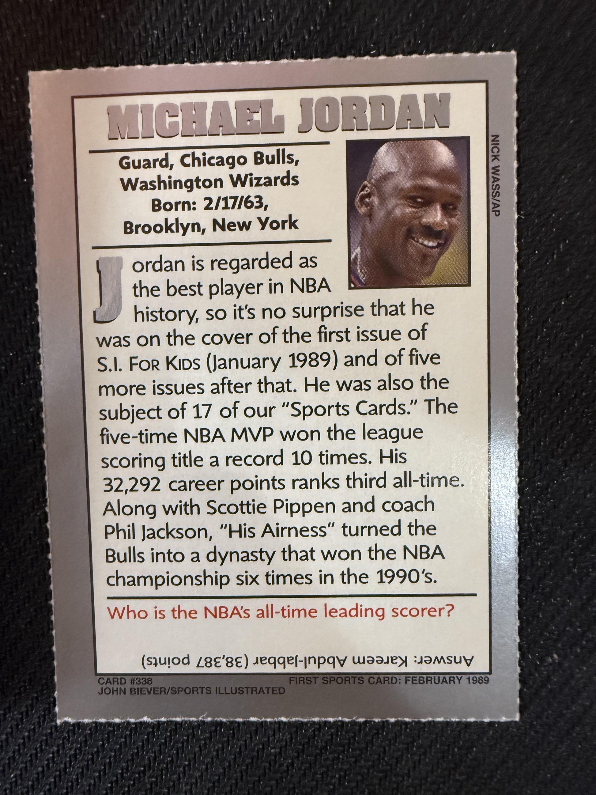 #338 Michael Jordan 2004 Sports Illustrated for Kids Chicago Bulls sports