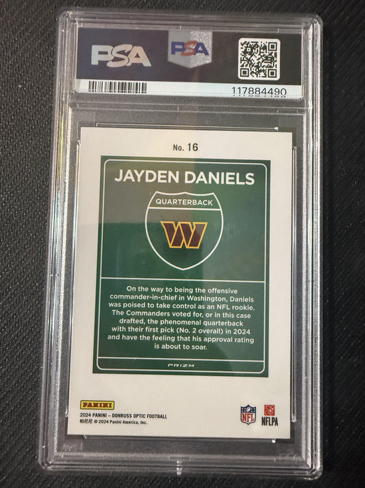 #16 Jayden Daniels 2024 Donruss Optic Washington Commanders sports Downtown!