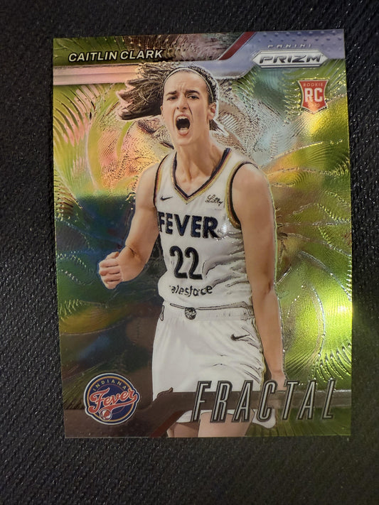 #1 Caitlin Clark 2024 Panini Prizm WNBA Indiana Fever sports Fractal