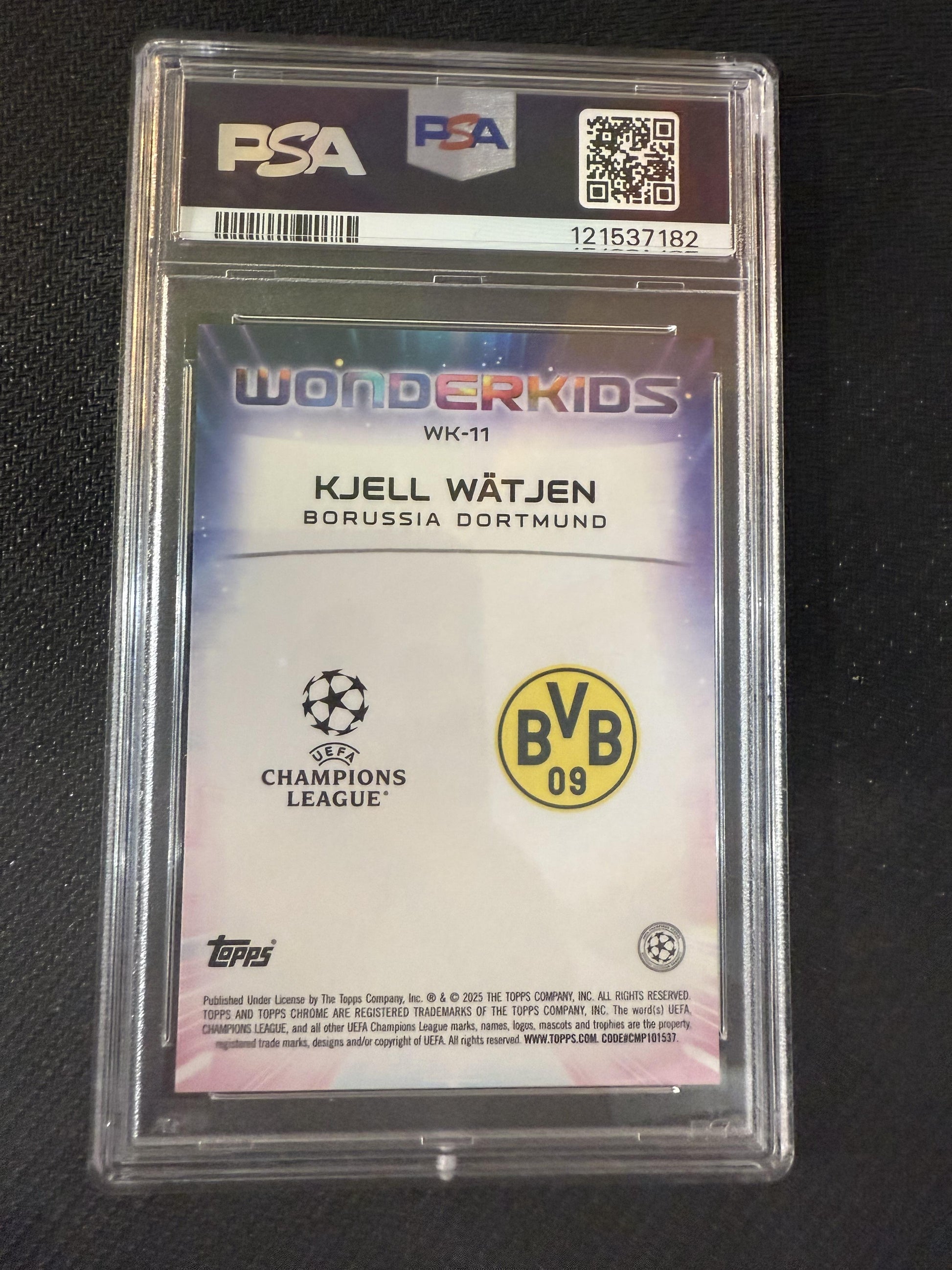 #WK-11 Kjell Wätjen 2024-25 Topps Chrome UEFA Wonderkids Red /5