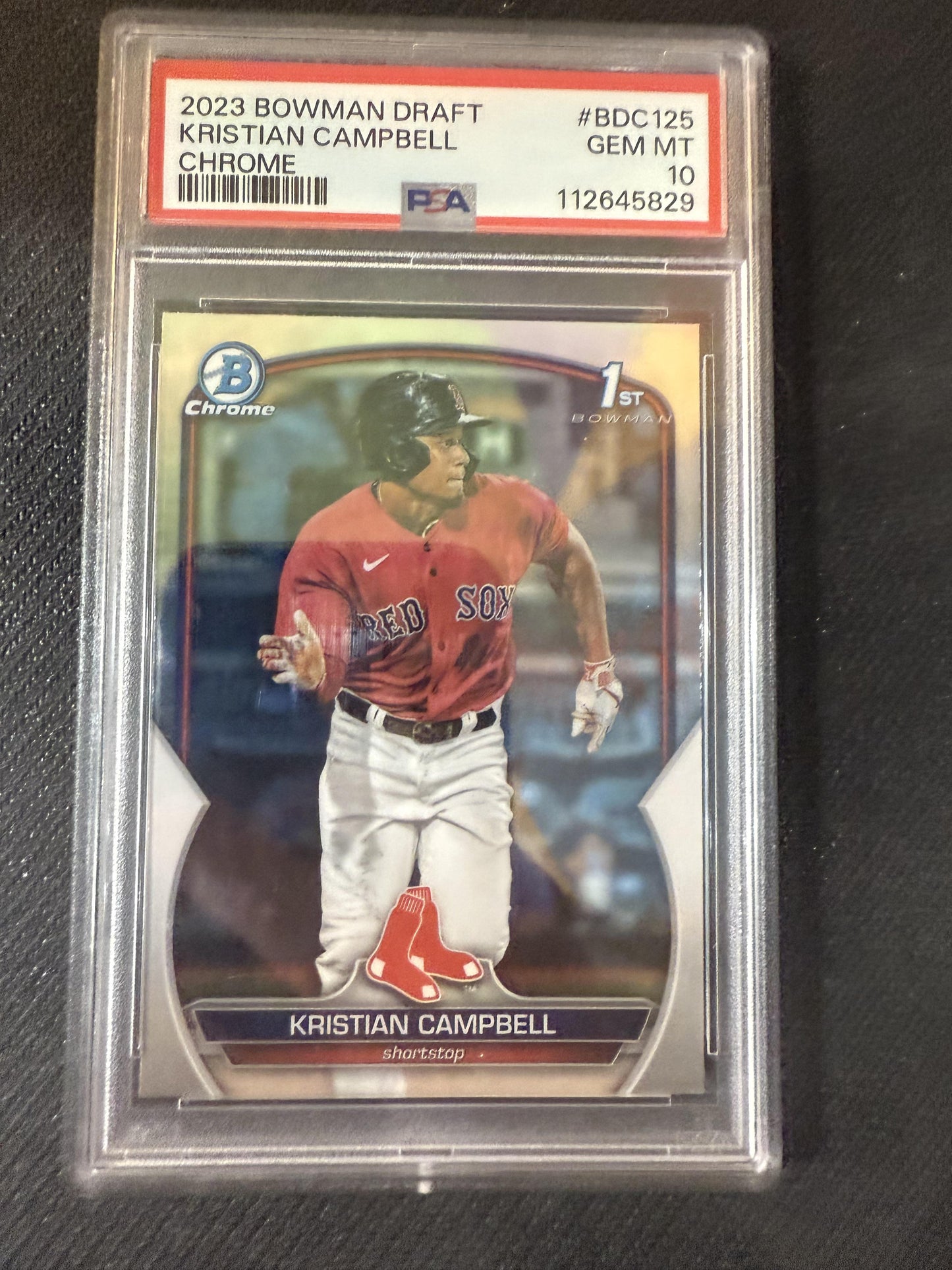 #BD-125 Kristian Campbell 2023 Bowman Draft Boston Red Sox sports