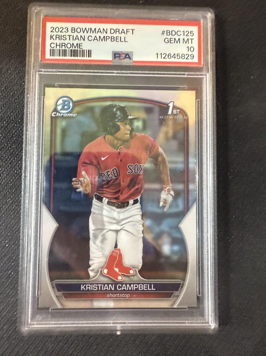 #BD-125 Kristian Campbell 2023 Bowman Draft Boston Red Sox sports