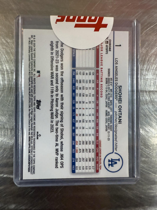 #1 SHOHEI OHTANI 2025 TOPPS CHROME 2024 MVP BUYBACK AUTO /24