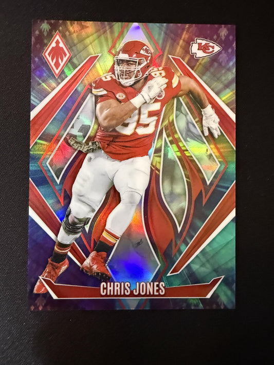 #23 Chris Jones 2024 Panini Phoenix SN #/10 Kansas City Chiefs sports ColorBurst