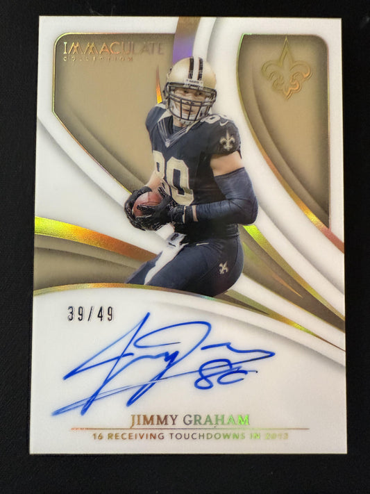 #IR-JGM JIMMY GRAHAM 2024 IMMACULATE RECORDS AUTOGRAPH /49