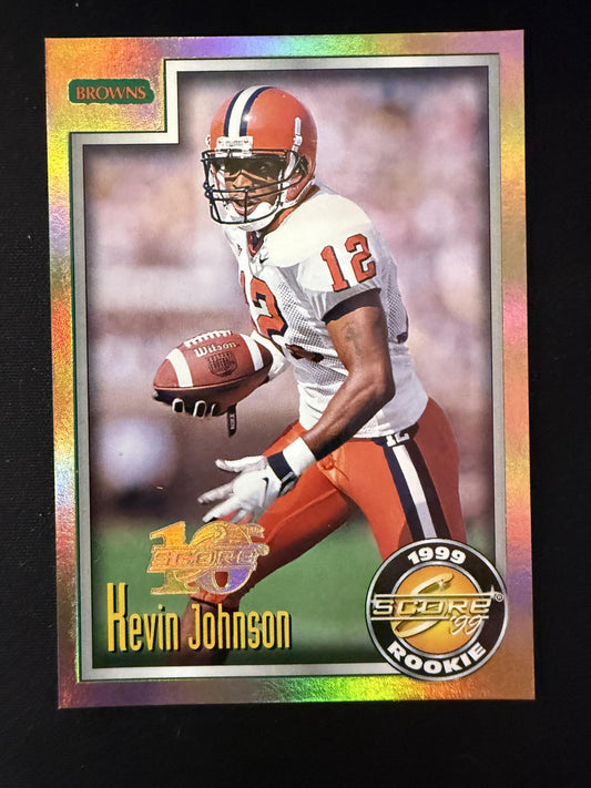 #256 Kevin Johnson 1999 Score SN,RC Rookie #/10 Cleveland Browns Artist's Proofs