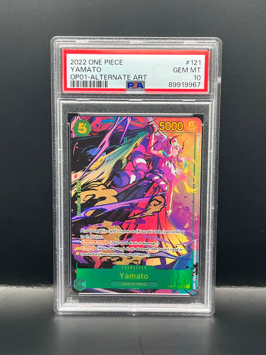 OP01-121 Yamato (Parallel) PSA 10 - Romance Dawn One Piece