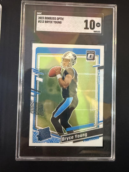 #213 Bryce Young 2023 Donruss Optic RC Rookie Carolina Panthers sports