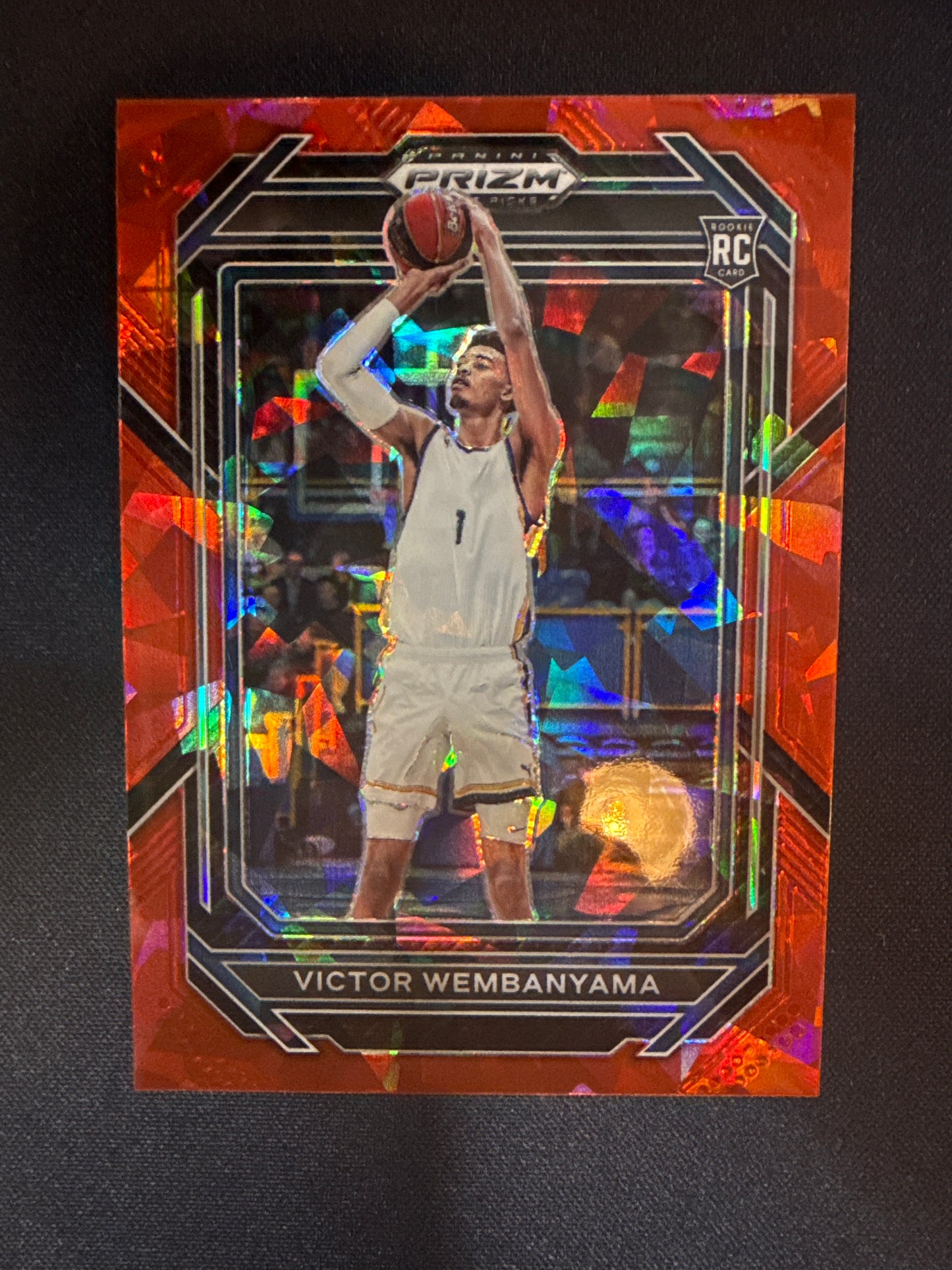 #2 Victor Wembanyama 2023 Panini Prizm Draft Picks sports Red Ice