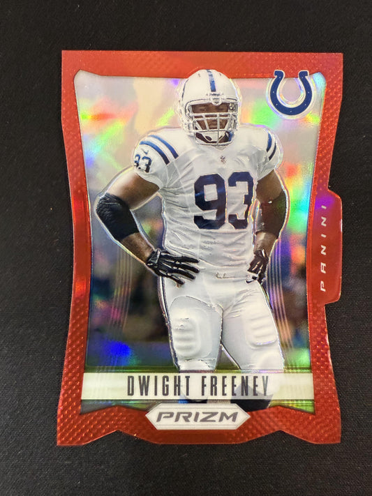 #84 Dwight Freeney 2012 Panini Prizm Indianapolis Colts sports Prizms Red