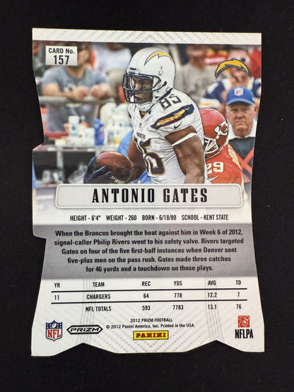 #157 Antonio Gates 2012 Panini Prizm San Diego Chargers sports Prizms Red