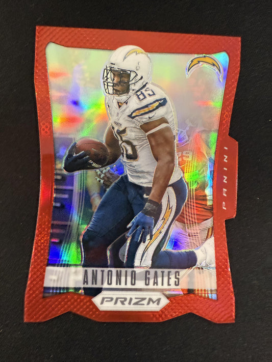 #157 Antonio Gates 2012 Panini Prizm San Diego Chargers sports Prizms Red