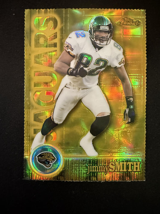 #18 Jimmy Smith 2000 Finest SN #/300 Jacksonville Jaguars sports Gold Refractors