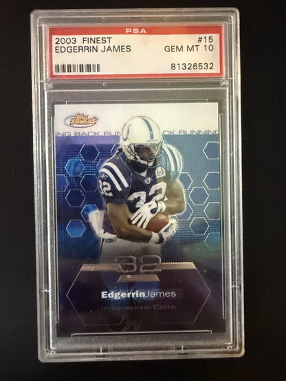 #15 Edgerrin James 2003 Finest Indianapolis Colts sports