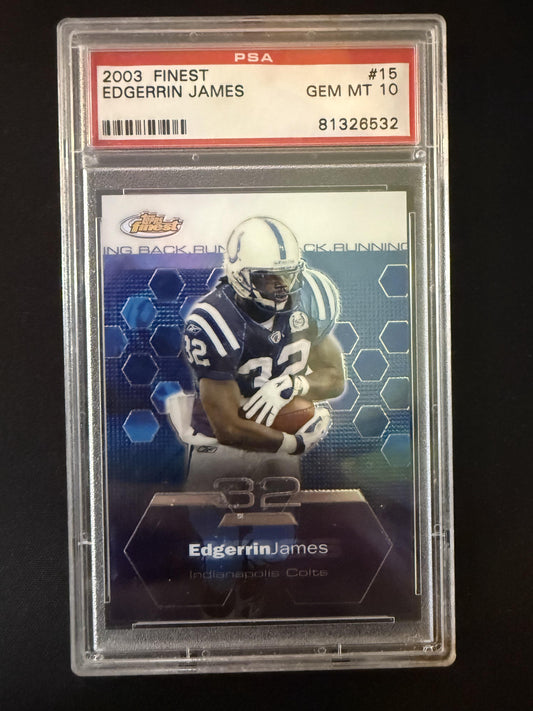 #15 Edgerrin James 2003 Finest Indianapolis Colts sports