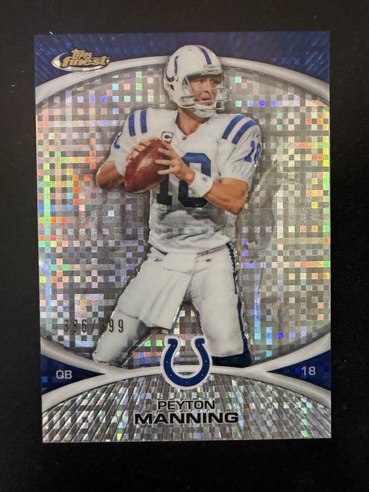 #10 Peyton Manning 2010 Finest SN #/399 Indianapolis Colts sports Xfractors