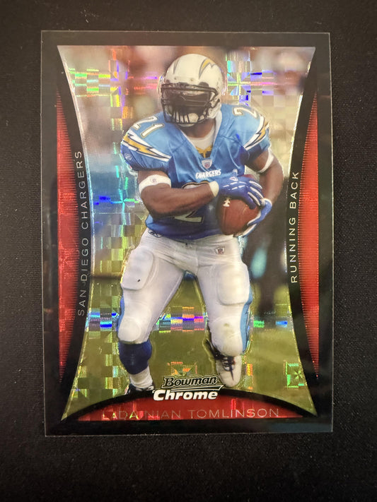 #BC140 LaDainian Tomlinson 2008 Bowman Chrome SN #/250 Chargers Xfractors