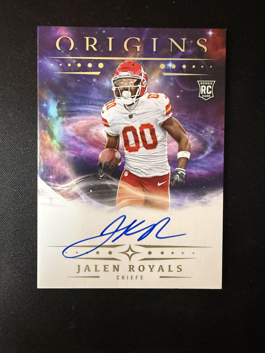 #RA-JRO JALEN ROYALS 2025 PANINI ORIGINS ROOKIE AUTOGRAPH