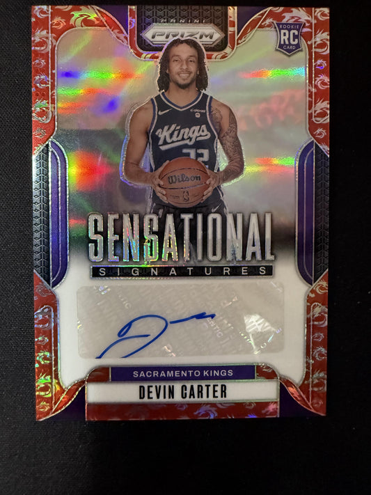 #SS-DCK Devin Carter 2024 Panini Prizm Auto Sensational Signatures Dragon Year