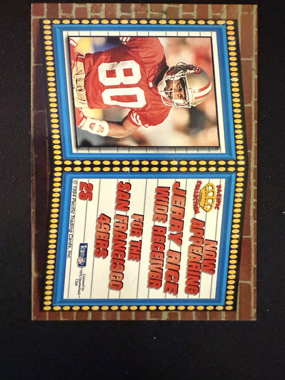 #25 Jerry Rice 1994 Pacific San Francisco 49ers sports Marquee Prisms Gold