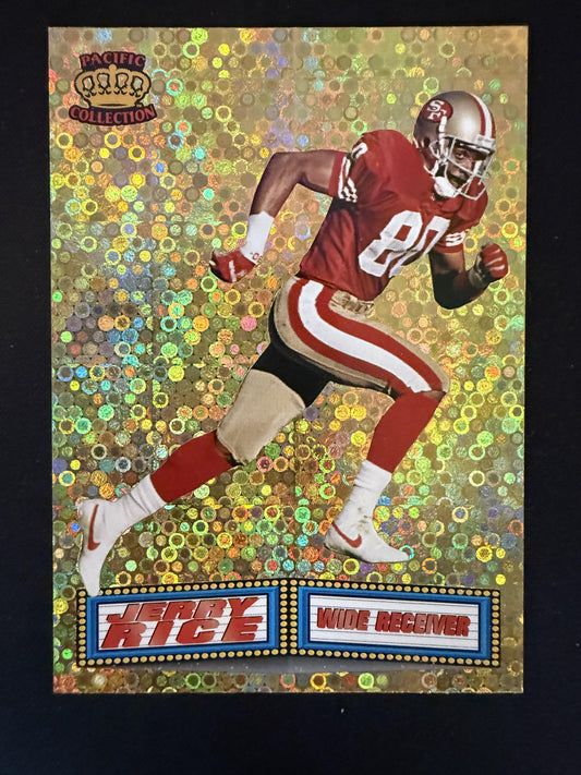 #25 Jerry Rice 1994 Pacific San Francisco 49ers sports Marquee Prisms Gold