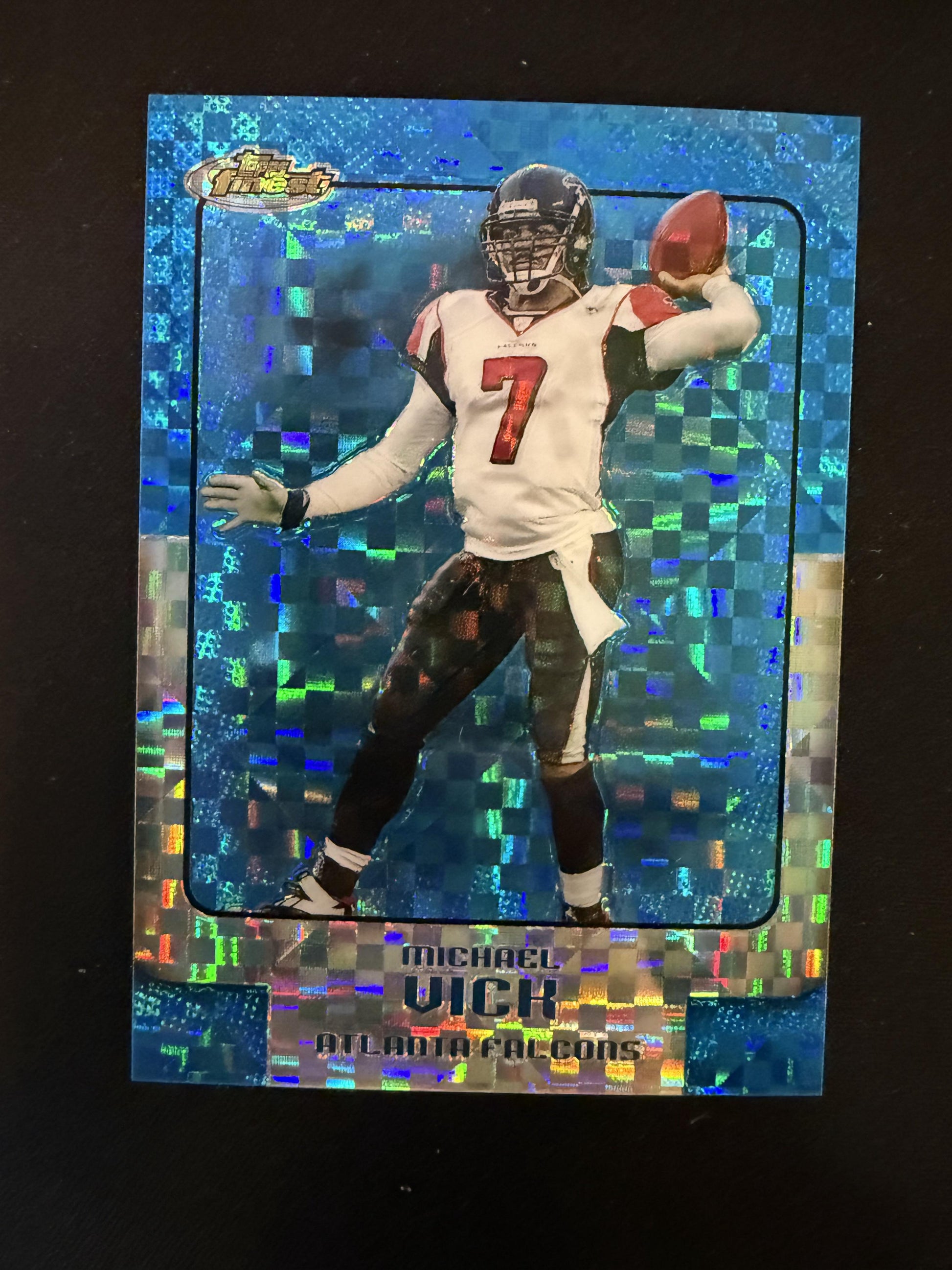 #74 Michael Vick 2006 Finest SN #/150 Atlanta Falcons sports Blue Xfractors