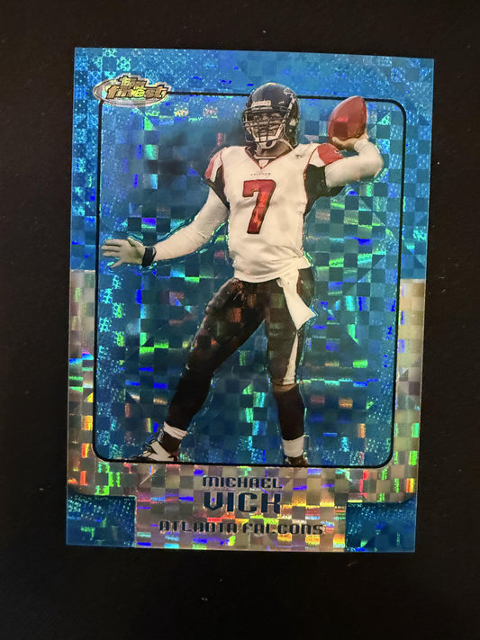 #74 Michael Vick 2006 Finest SN #/150 Atlanta Falcons sports Blue Xfractors