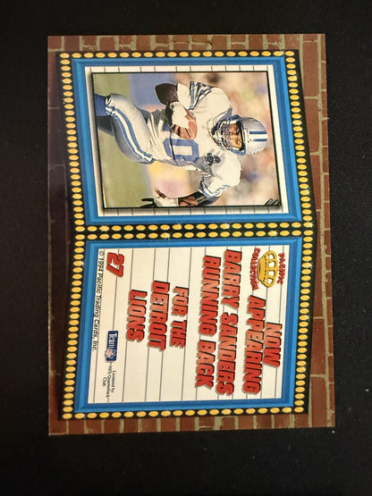 #27 Barry Sanders 1994 Pacific Detroit Lions sports Marquee Prisms Gold